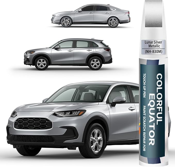 Lunar Silver Metallic Touch Up Paint Compatible by SNSIR
