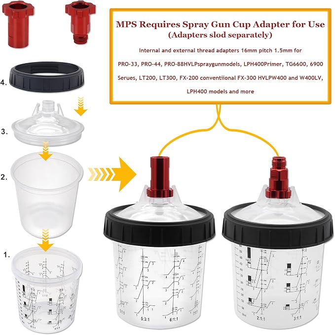 Disposable Paint Cup 20 Ounce Kit - Image 4