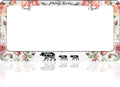 Mama Bear License Plate Frame Beautiful Flowers by TINALUIN