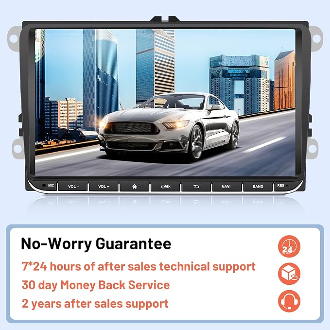 Car Radio for VW Passat Jetta Golf Skoda Polo, 9 inch Touch Screen Android - Image 8