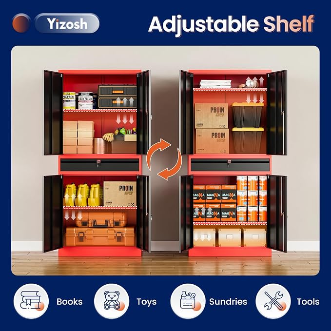 Yizosh Metal Garage Storage Cabinet - Image 5