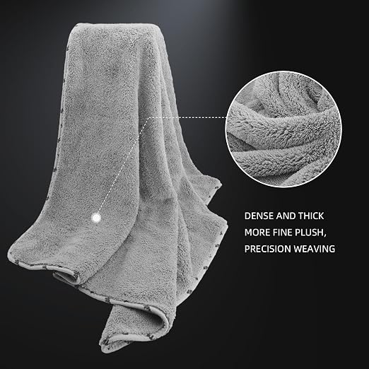 SPTA Car Microfiber Towels Woolly Mammoth Large, Super Absorbent and Soft - Image 4