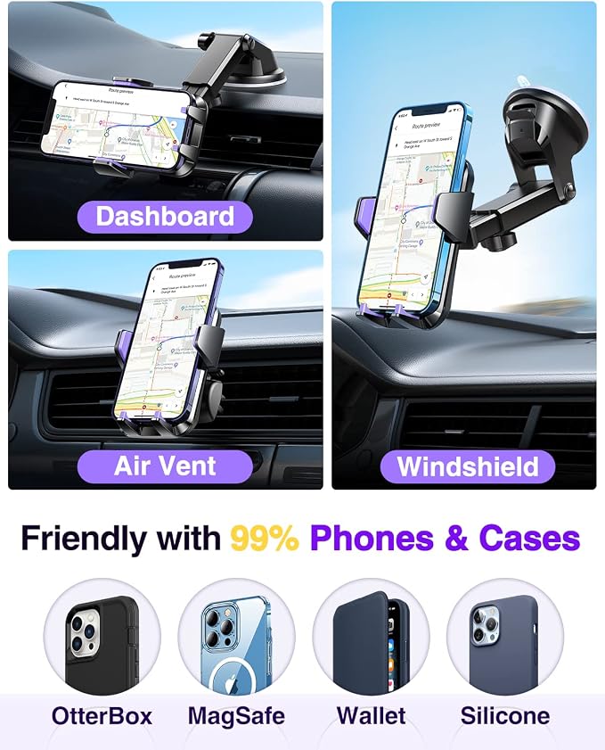VANMASS 2025【Strongest & Military-Grade】Car Phone Mount【Patent & Safety - Image 3