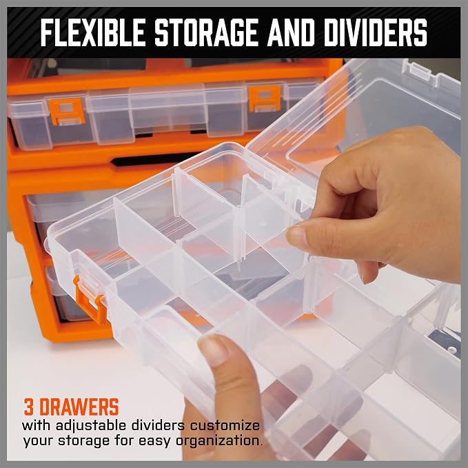 HORUSDY 38-Drawer Durable Screw Organizer, Small Parts Organizer - Image 5
