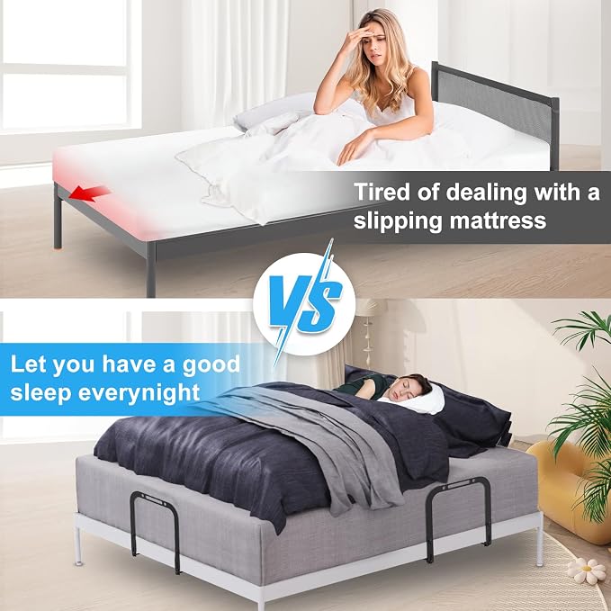 YUOROS Extra Tall Mattress Slide Stopper Holder Gripper Retainer Bar - Image 5