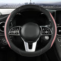 Car Steering Wheel Cover, Leather Steering Wheel Cover Pink Universal 14.5-15 by Szttswamp