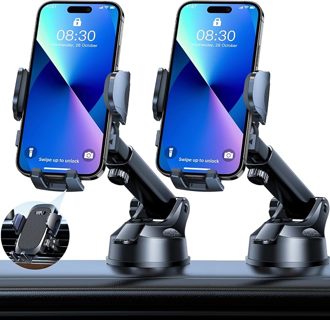 2025 Ultimate Car Phone Holder【80+LBS Strongest Suction & Military-Grade】 by HTU15yearsincarmounts