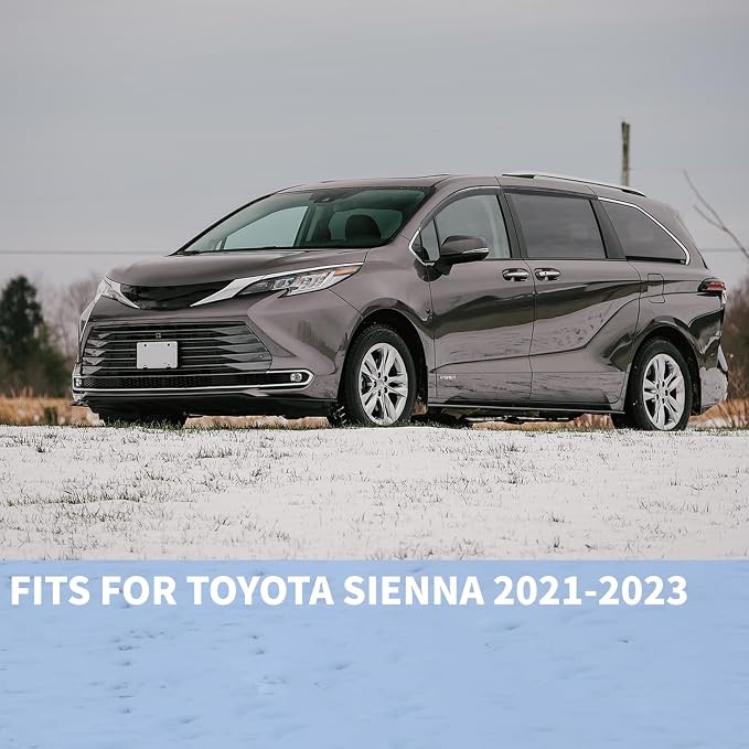 Rain Guards Fits for 2021-2024 Toyota Sienna, Outside Mount Side Window Wind - Image 8