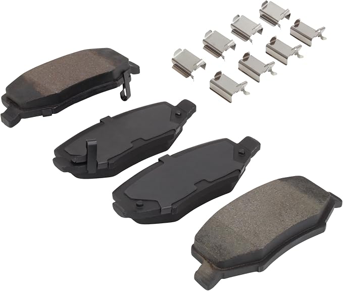 Premium Semi-Metallic Rear Brake Pads Compatible - Image 2