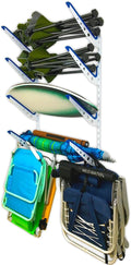 StoreYourBoard Beach Chair and Umbrella Wall Storage Rack, Metal Adjustable 4 by StoreYourBoard