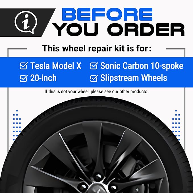 Premium Tesla Wheel Curb Rash Repair Kit - Image 2