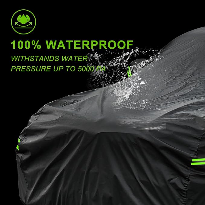 KouKou Car Cover Waterproof All Weather, 7 Layers Outdoor Car Covers - Image 4