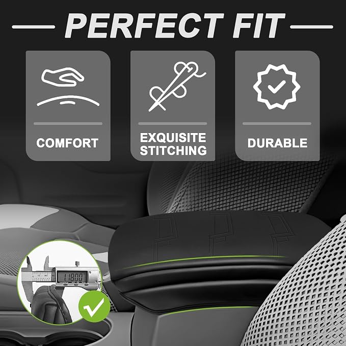 Muslogy Center Console Armrest Cover Compatible - Image 5
