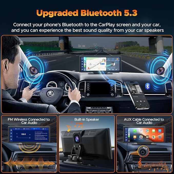 Volam Wireless Carplay Screen for Car - Image 5