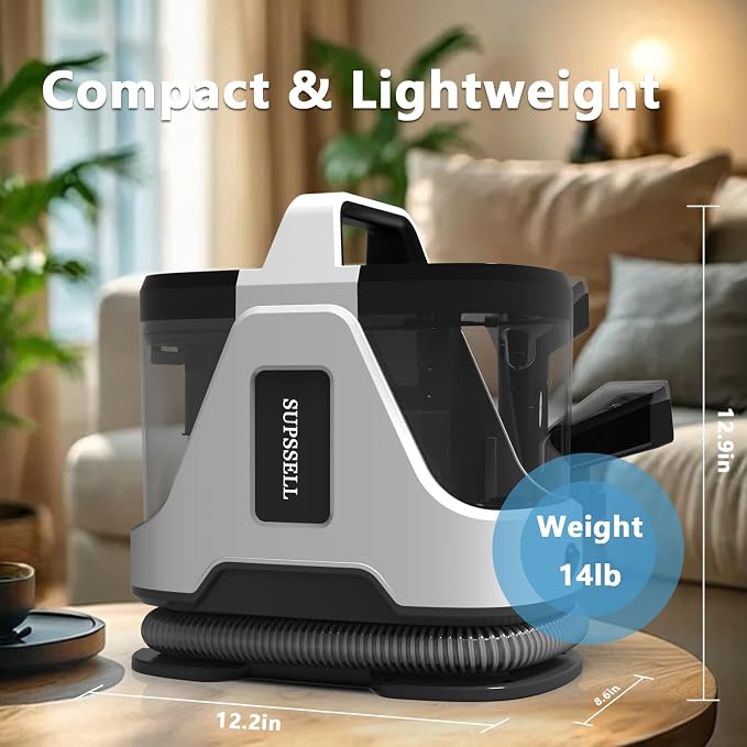 Carpet Spot Cleaner Machine, 16Kpa Portable Deep Cleaner - Image 7