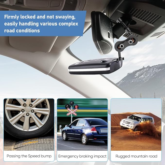 Radar Detector Mount Rearview Mirror Bracket, Car Truck Mirror Radar Mount - Image 4