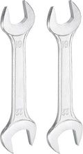 HARFINGTON 2pcs Double Open End Wrench 19mm x 22mm Metric 15 Degree Offset by HARFINGTON