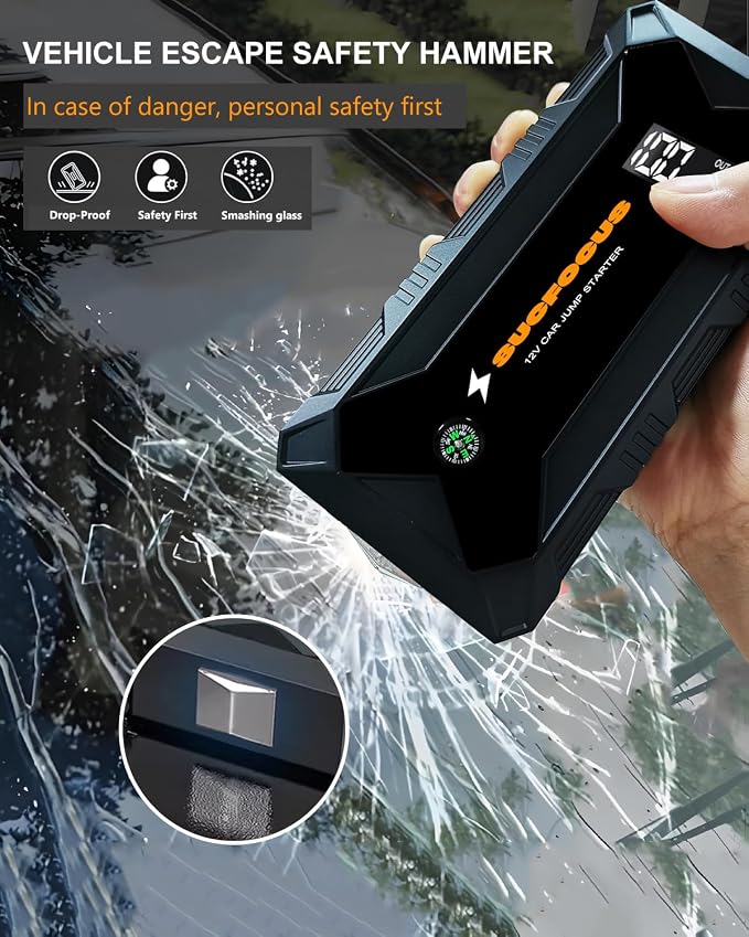 Jump Starter, 2500A Battery Jumper Starter Portable, Car Battery Jump Starter - Image 8