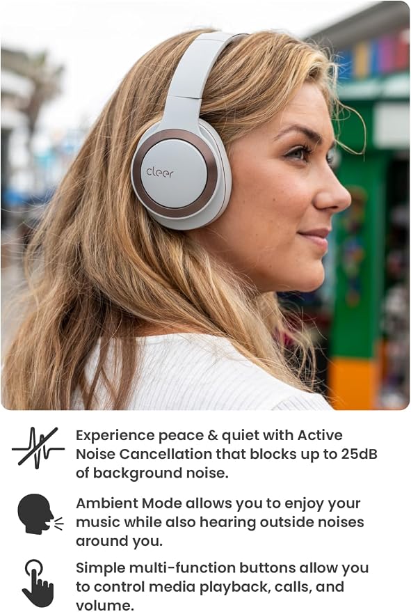 Cleer Audio Enduro ANC Noise Canceling Headphones, Over-The-Ear Design - Image 3