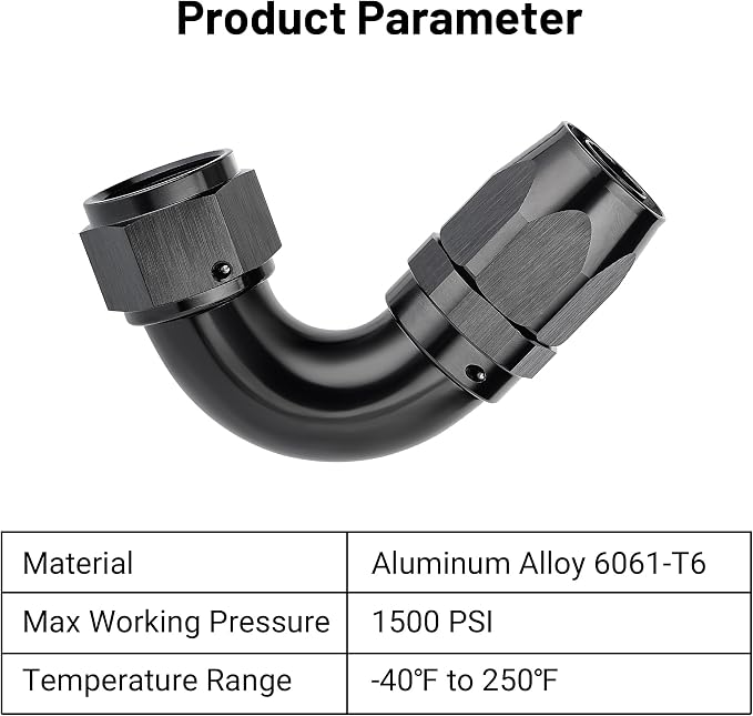 EVIL ENERGY 12AN 120 Degree One Piece Full Flow Hose End Fitting Swivel - Image 3
