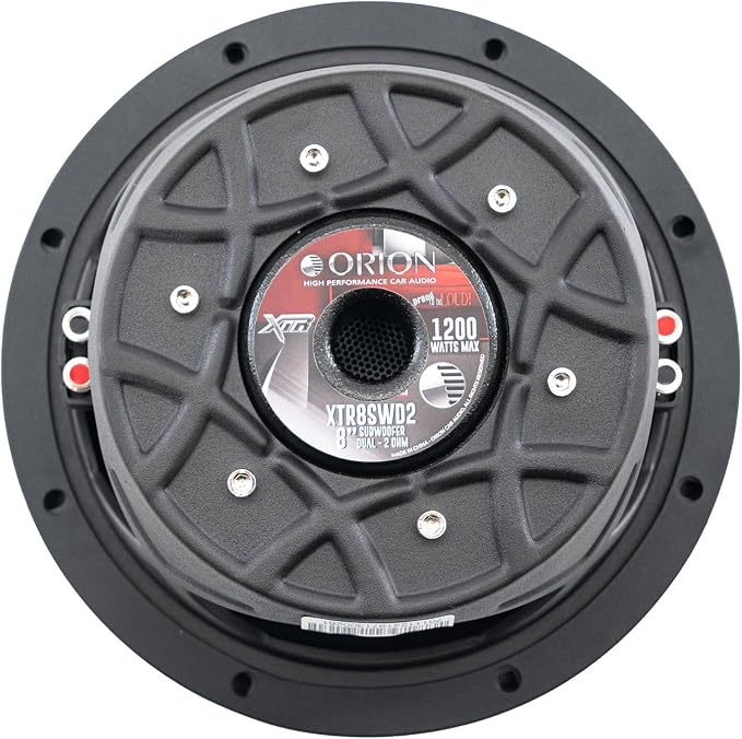 Orion XTR Series XTR8SWD2 Free Air Slim Shallow Mount 8” Car Subwoofer - Image 5