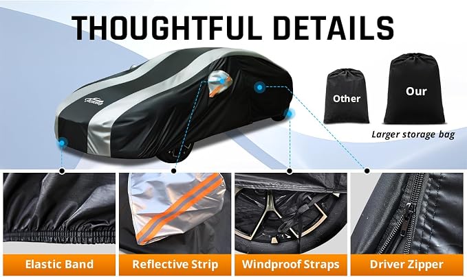Large Car Covers Waterproof for All Weather Protection - Image 4