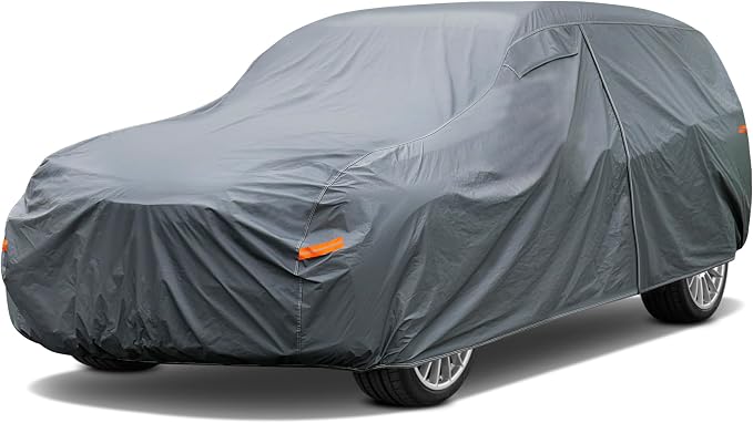 16 Layers Large SUV Car Cover Waterproof All Weather Heavy Duty, Universal Fit by GUNHYI