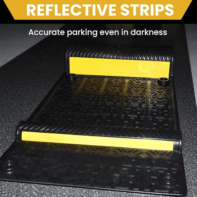 8 Pack Rubber Parking Guide Mat, Anti-Skid Garage Parking Mats, Self-Adhesive - Image 6