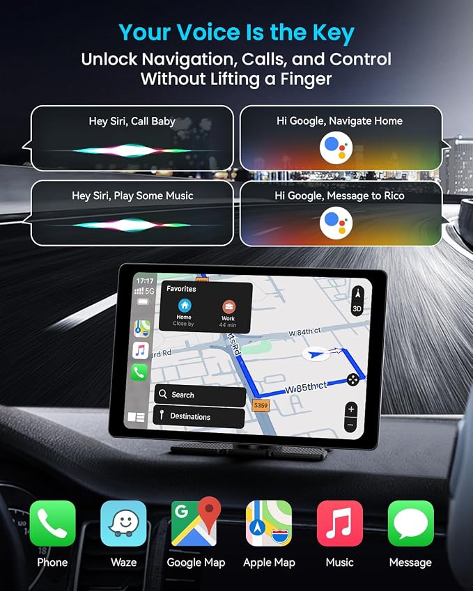 11" Extra Large Wireless Apple CarPlay Screen - Image 3