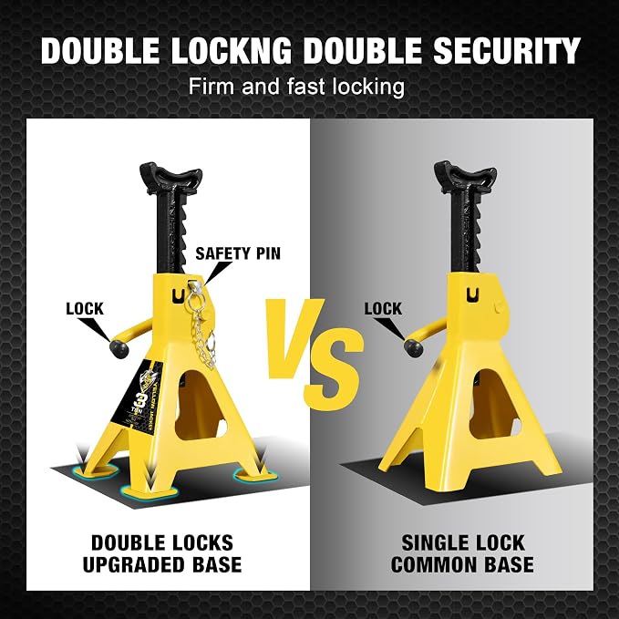 YELLOW JACKET Car Jack Stands 3 Ton - Image 3