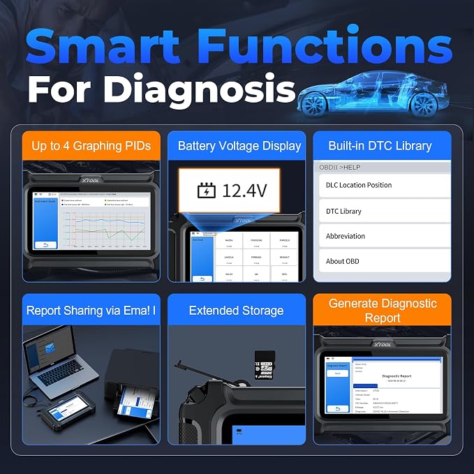 XTOOL D6 OBD2 Scanner, 2025 Full System Diagnostic Scanner - Image 5