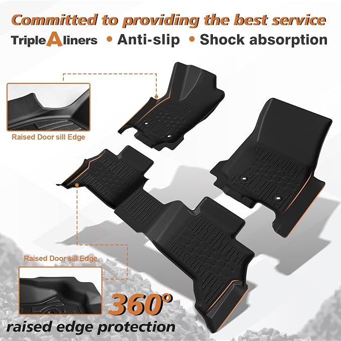 TripleAliners Floor Mats All Weather Liners Fit - Image 3