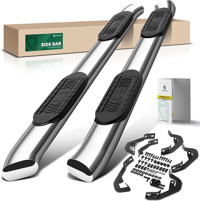 YHTAUTO 6" Running Boards Side Steps Compatible by YHTAUTO