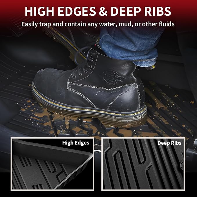 LASFIT Floor Mats for Ford Bronco Sport 2025 2024 2023 2022 2021 Carpeted Floor - Image 4