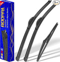 3 wipers Replacement for 2006-2012 Toyota Rav4, Windshield Wiper Blades by ROOPPA