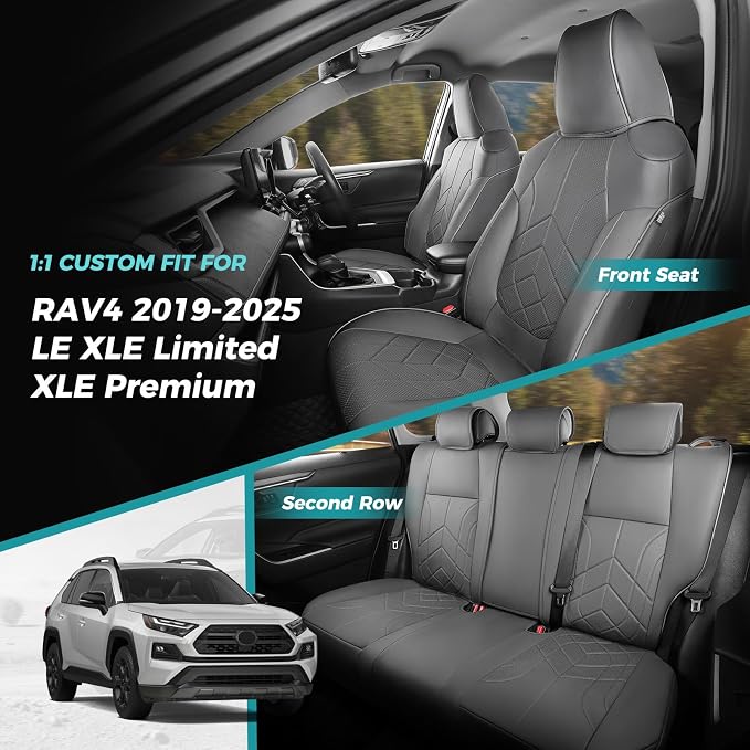 for Toyota RAV4 Seat Covers 2019 2020 2021 2022 2023 2024 2025 RAV 4 LE XLE - Image 7