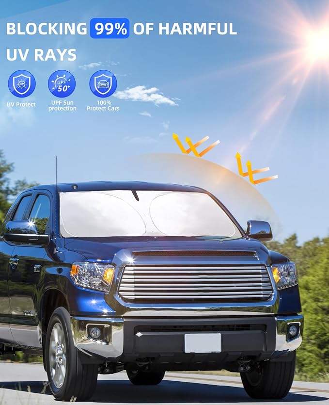 Custom Fit Tundra 2021 Windshield Sun Shade Window Sunshade - Image 2
