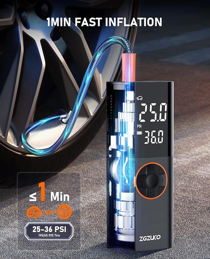 Tire Inflator Portable Air Compressor - Image 2