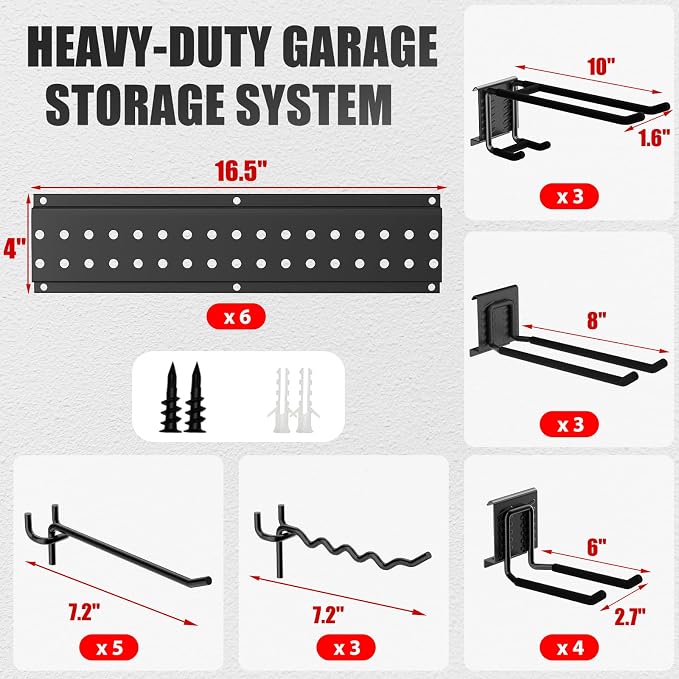 Garage Tool Organizer Wall Mount 96 inches - Image 7
