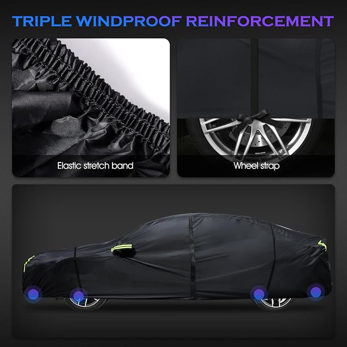 Car Cover Custom Fit for Honda Civic 1991-2025, Toyota Corolla 2000-2025 - Image 5