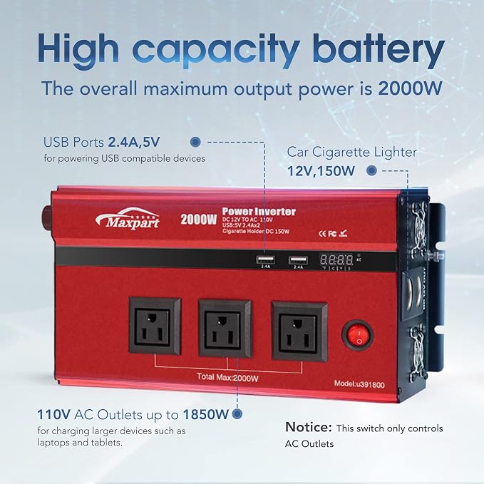2000w Inverter 12v Car Power Inverters - Image 2