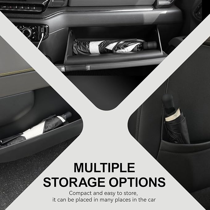 2019-2025 Upgraded for Chevy Silverado 1500 Sunshade, Portable Foldable Sunshade - Image 8