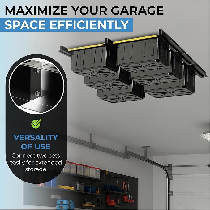 Heavy Duty Adjustable Ceiling Mount Garage Shelving - Image 4