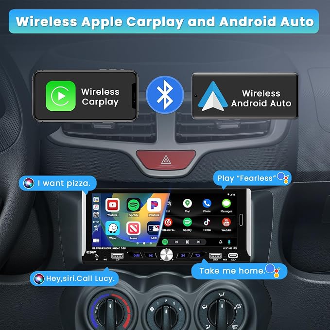 6.9 Inch Single Din Car Stereo - Image 2