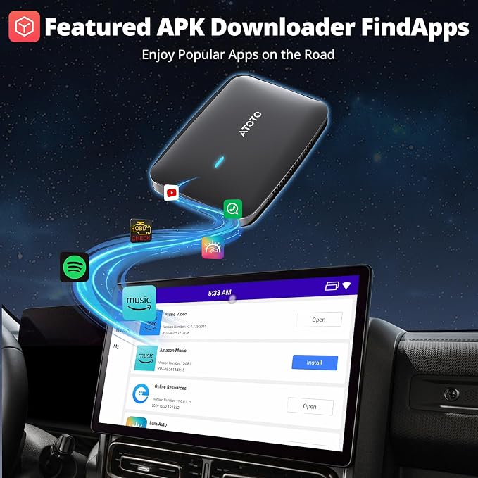 AI Box CarPlay with Bluetooth OBD2 Scnaner，2025 Upgrade Wireless CarPlay - Image 7