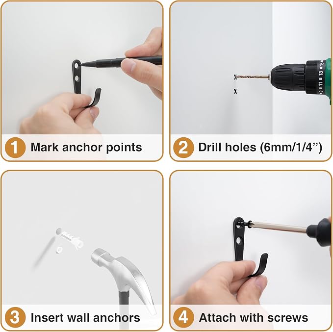 15Pcs Wall Hooks for Bathroom, and Garage - Image 6