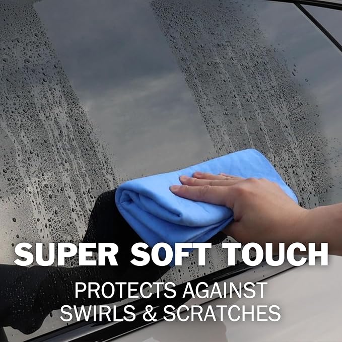 3 Pack Premium XL Shammy Cloth for Car Drying, 34”x25” Chamois Towel for Car - Image 5