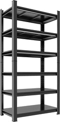 Metal Garage Shelving Unit, Heavy Duty 6-Tier Adjustable Storage Rack, Steel by Notmise