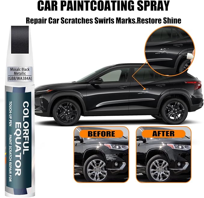 Mosaic Black Metallic Touch Up Paint Compatible - Image 3