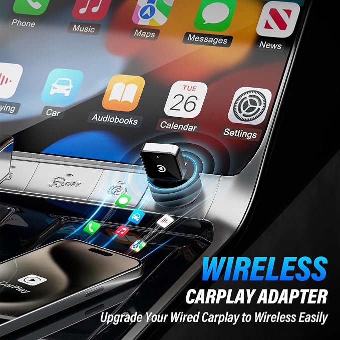 Wireless CarPlay Adapter for Apple iPhone, Converts Wired to CarPlay Wireless - Image 3